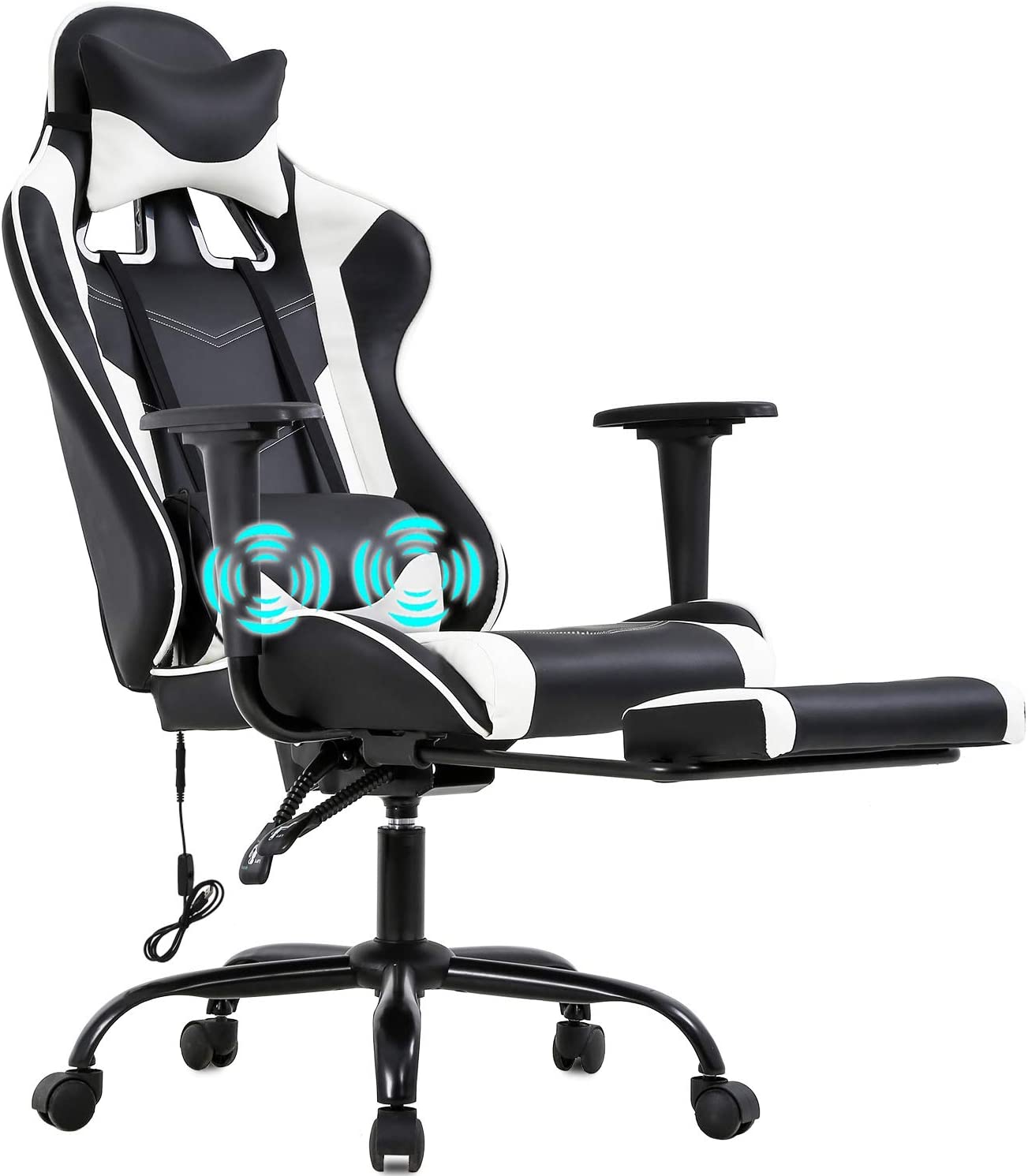 BestOffice Gaming Desk Office Massage Chair Recliner